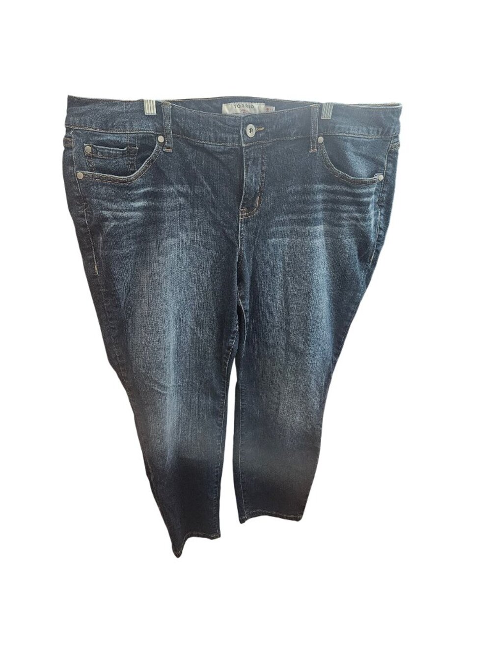 Torrid Womens Plus Size 20R Medium Wash Denim Jeans With Stretch Fabric Five Poc